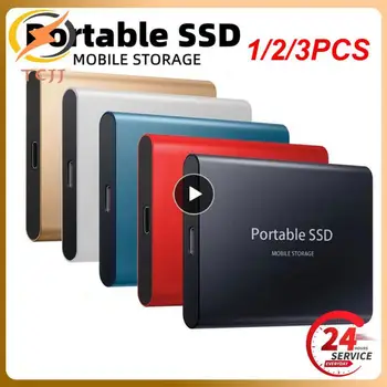 1/2/3PCS Portatīvo 1 tb SSD ātrgaitas Mobilo Cietvielu Disks 500 GB Ārējās atmiņas Decives Tips-C USB 3.1 Interfeiss