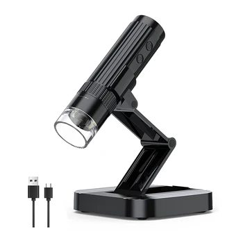 1 Gabals Bezvadu Digitālo Mikroskopu 50X-1000X Palielinājumu Wifi USB Rokas Mini Mikroskopa Kamera Monētas Lupa