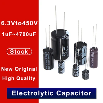 10PCS Higt kvalitātes 400V10UF 10*17 mm 10UF 400V 10*17 Elektrolītisko kondensatoru