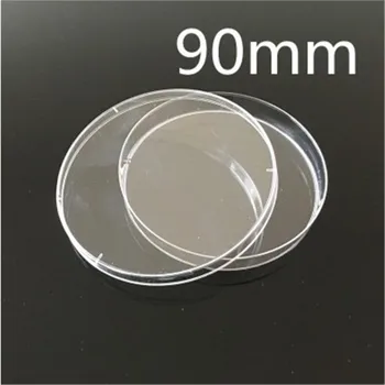 10pcs /daudz Augstas Kvalitātes Plastmasas Petri Traukā Lab Plāksnes Baktēriju, Rauga Diametrs 90MM Augstums 15MM