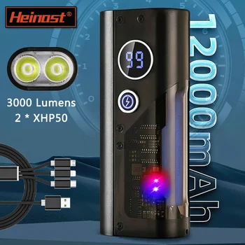 12000mah Power Bank Lukturīti Super Spožu Lukturīti, USB Uzlādējams LED Gaismas Ūdensizturīgs 10 Režīmi Lāpu Gaismas 3000 Lūmeni