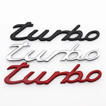 1gb 3D turbo Fender Asti metāla Automašīnu logo pusē emblēma Radošo apdare, aizmugurējo buferi bagāžnieka emblēmas uzlīme Piederumi Porsche