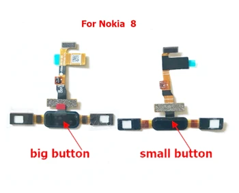 1gb Nokia 8 Home Pogu, pirkstu Nospiedumu Izvēlnes Taustiņu Atgriezt Sensors Flex Kabelis