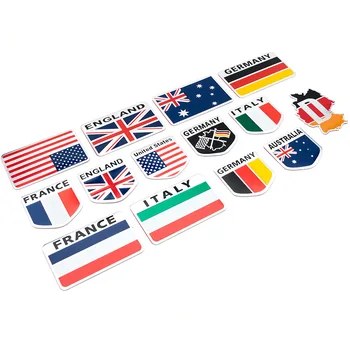 1gb auto uzlīme ķermeņa uzlīmes valsts karoga auto logo Vācija, Lielbritānija, Itālija, asv, Francija, plāksnītē, transportlīdzekļa