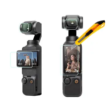 1set, lai dji OSMO Kabatas 3 Ekrāna Aizsargs Piederumi Objektīva aizsargstikls Filmu Gimbal Vāks dji Kabatas Action Camera 3