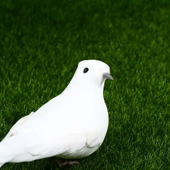 2 Gabali, kākauļi Balto Baložu Spalvu Putnu Sasprādzētas Baložu Apdare Aksesuārus Simulēt Miera Baložu Mājas Apdare
