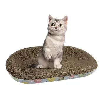 2 in 1 Kaķis Scratcher Gulta Izturīgs Sabiezējumu Ovāls Kaķis Nulles, Gultas Rotaļlietas nodilumizturīga Kaķis Scratcher Iekštelpu Kaķiem Kaķēns piederumi