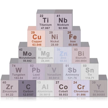 20 Gabals Elementi-Cube Kopu Elementu Periodiskā Tīra Volframa-Cube, Kā Parādīts Metāla Elementi Ziemassvētku Dāvanu Kolekcija