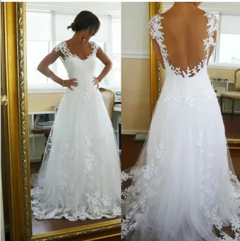 2018 jauns dizains, mežģīnes appliques balles kleitas sexy ilūziju atpakaļ plus lieluma līgavas kleita vestido de noiva māte no līgavas kleitas