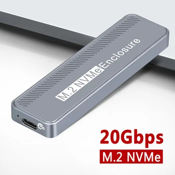 20Gbps M. 2 NVME Kameras USB 3.2 GEN 2X2 C Tipa NVME SSD Kameras 2230/2242/2260/2280 NVME SSD M/B+M Taustiņu Ārējo Lietu Kaste