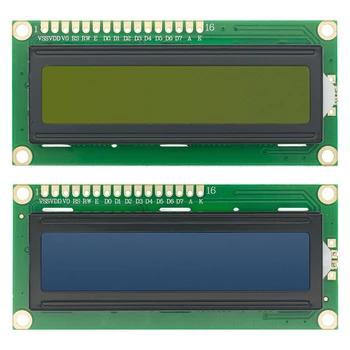 20pcs LCD1602 LCD monitors 16x2 Raksturs LCD Displeja Modulis HD44780 Kontrolieris Zils/Dzeltens-Zaļš ekrāns blacklight
