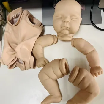 21inch unpainted Atdzimis Lelle Daļas Persiku Cute Baby 3D Krāsošana ar Redzamām Vēnām Auduma Struktūra Iekļauts