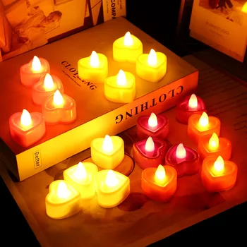 24Pcs Flameless LED Sveces Deg Akumulatora Barošanu Tējas Lampa Romantiska Tējas Svecītes Dzimšanas dienas svinības, Kāzu Dekorācijas, Apgaismojums