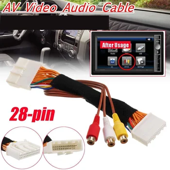 28 Pin AV Video, Audio Kabelis, Toyota/Lexus Touch 2 un Entune Monitori Galvas Vienības