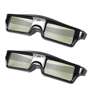 2X Uzlādējams Aktīvā Aizslēga 3D Brilles Priekš Optoma Benq, Acer, Sony VISIEM DLP Projektoru