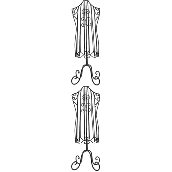 2gab Drēbes Formā: Kleita Veidā Drēbju Pakaramie Miniatūras Šūšanas Kleitu Display Rack Kaķis Mazo Dzīvnieku Apģērbs