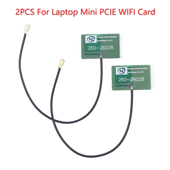 2x IPEX Iekšējā Antena uz Mini PCIE WIFI Kartes Datoru, Portatīvo Datoru Tīklu
