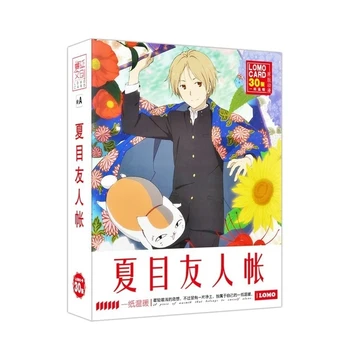 30 Lapas/Set Anime Natsume Yuujinchou Lomo Karte Mini Pastkartes, Apsveikuma Kartiņu Ziņu Karti Ziemassvētku Dāvanas