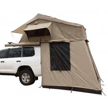 300G kanvas audums soft shell automašīnas jumta telts ar pielikumā un awningcustom