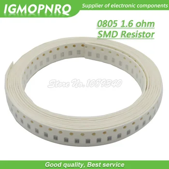 300pcs 0805 SMD Rezistors 1.6 ohm Chip Rezistors 1/8W 1.6 R 1R6 omi 0805-1.6 R