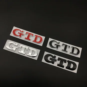 3D Metāla Automašīnas Aizmugurējā Bagāžnieka Nozīmīti, Uzlīmi Priekšā Restes GTD Emblēma, Logo, Par POLO, Golf 4 5 6 7 8 MK7 MK8 Auto Piederumi