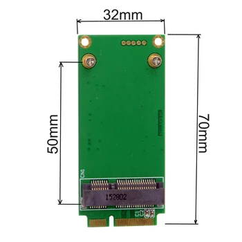 3x5cm mSATA Adaptera karti, lai 3x7cm Mini PCI-e SATA SSD Asus Eee PC 1000 S101 900 901 900A T91