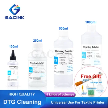 4 Capacitie DTG Tintes Tīrīšana Risinājums Cleaner Šķidrumu Universāla, Lai Tekstila Tintes Printhead Epson/HP/Canon/Brother Printeri