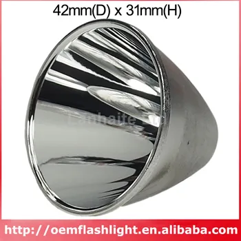 42mm(D) x 31mm(H) SMO Alumīnija Atstarotājs C8 Cree XML T6