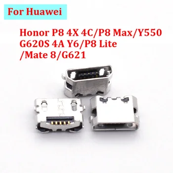 50-100gab Usb Savienotājs Lādētāja Ports Uzlādes Doks Spraudnis Huawei Honor P8 4X 4C/P8 Max/Y550 G620S 4A Y6/P8 Lite/Mate 8/G621