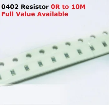500PCS/daudz SMD 0402 Chip Rezistors 16R/18R/20R/22R/24R/ 5% Izturību 16/18/20/22/24/Ohm Rezistori K Bezmaksas Piegāde