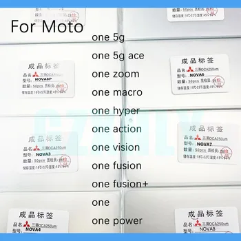 50gab 250um OCA Skaidrs, Optisko Līmi Priekš Motorola Moto Vienu Darbību Kodolsintēzes+ Redzējumu Hyper Ace LCD Touch Stikla Lēcu Filmu OCA Līme