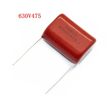 5GAB 630V475 4.7 UF Piķis 25MM 630V 475 CBB Polipropilēna plēves kondensators
