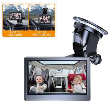 5Inch HD1080P Bērnu Auto Spoguļi Aizmugurējais Sēdeklis Bērnu Auto Ar HD Kameru Funkcija, Auto Spoguļu Displejs Atkārtoti Sūcējs Turētājs