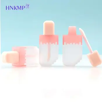 5ml Tukšs Lūpu Spīdums Caurules saldējums Uzpildāmas Lūpu Balzāma Pudeli DIY Konteineru Portatīvo Pudeles Lipgloss Caurules