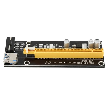 60CM VER006S PCI Express PCI-E Stāvvadu Kartes USB3.0 Kabeļu PCIE 1X, lai 16X Paplašinājuma Adapteris SATA 4Pin Jauda Grafikas Karti