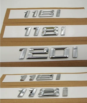 ABS Chrome Letras darīt tronco darīt, carro, emblema 3D, etiqueta darīt emblema, 114i BMW, 116i, 118.i, 120i, 125i, 130i, 135i, 140i, F20,