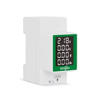 Ac 50-300v Ammeter Praktiskā Mājās Pašreizējā Monitora 50v Din Sliedes Wattmeter Universāla, Lai Smart Home Power Amp Jaudas Mērītājs