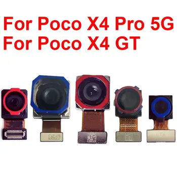 Aizmugures Galvenais Priekšējo Kameru Xiaomi POCO X4 GT X4 Pro 5G Primārās Atpakaļ Priekšējā Saskaras Seilfie Mazo Lielo Kameru Flex Kabelis Daļas