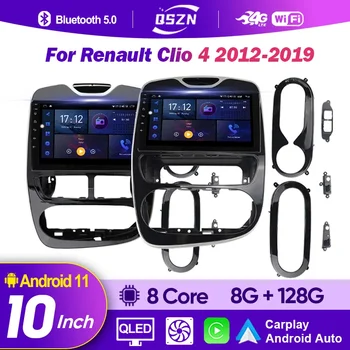 Android 13 Auto Carplay Auto Radio Renault Clio 4 2012 - 2019 Video Multimediju Atskaņotājs, Stereo Audio 2K QLED GPS 2din autoradio