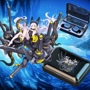 Anime Azur Joslu Bluetooth Austiņas USS Laffey Uzņēmuma Cos Austiņas Cosplay Android Bezvadu Earbuds HD Piederumi