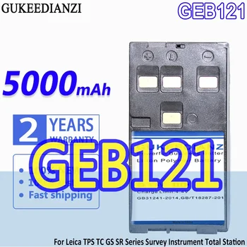 Augstas Ietilpības GUKEEDIANZI Akumulatora GEB121 5000mAh Leica TPS TC GS SR Sērijas Aptaujas Instruments Kopā Stacijas