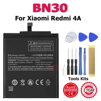 Augstas Kvalitātes BN30 Li-ion Tālrunis Nomainiet Akumulatoru, Lai Xiaomi Redmi 4A Bateria + Bezmaksas Rīki