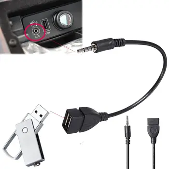 Auto Audio AUX Converter Adaptera Kabeli, lai camry ssangyong kyron kia optima audi q5