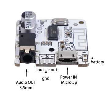Auto Audio Bluetooth 5.0 Uztvērēja Modulis JL6925A 53.mm Mūzikas Stereo Bluetooth Uztvērējs Auto Piederumi