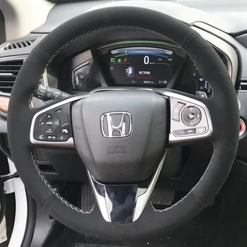 Auto Interjers Auto Stūres Rats Segumu Mīkstas Zamšādas Honda CRV CR-V Skaidrību Civic Civic 10 2016-2019 Stūres Rats Segumu Wrap