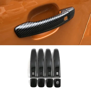 Auto Piederumi ABS Oglekļa Vārtiem Durvju Roktura Apdare Rāmja Uzlīme Segtu Ārējo apdari Audi A4 B8 A5 8T 8F Q3 8U Q5 8R