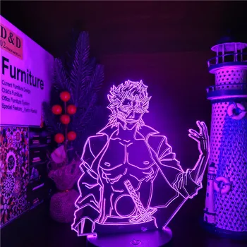 BALINĀTĀJS Anime Kurosaki Ichigo 3D LED Ilūziju Lampas Nightlights ēsmas zivtiņu vadi Mājas Dekori Galda Nakts Lampas Savācējs