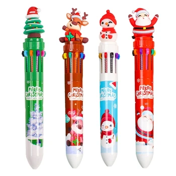 Bagāžnieka Ziemassvētku Lodīšu Pildspalvu Vizuļi Paredzēti Multicolor Pildspalvu 10-in-1 Dropship