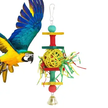 Barības Smalcinātājs, Rotaļlietas, Krāsains Maziem Putniem Lufas Rotaļlietas Košļāšanai Uztura Dekoratīvās Rotaļlietu Papagaiļus, Vistas Kāmji