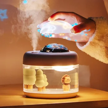 Bezvadu Projekcijas Lampa Gaisa gaisa mitrinātāju Mājās, USB Uzlādējams Smaržas Difuzoru Ēteriskās Eļļas Difuzoru Projektoru Zvaigžņotā Debess Gaismas